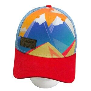 GLACIER National Park Boy's Baseball Cap Trucker Hat (Youth Snapback) Hiking